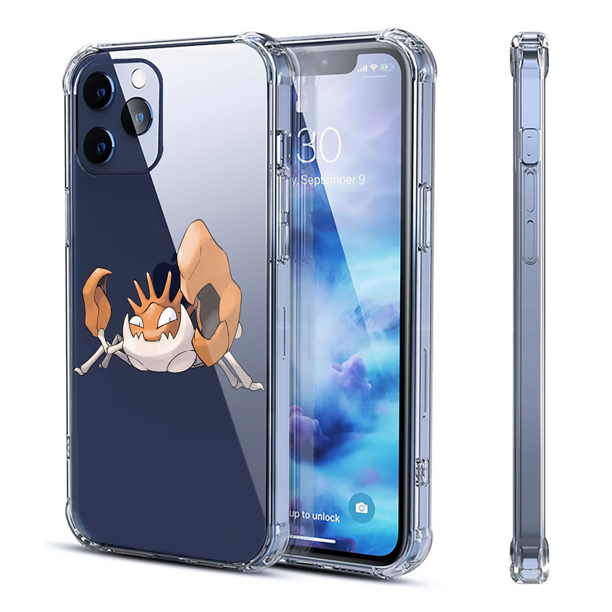 （画像用） ポケットモンスター Pokémon 【iPhone 12シリーズ対応】透明スマホケース（クリアソフトケース）